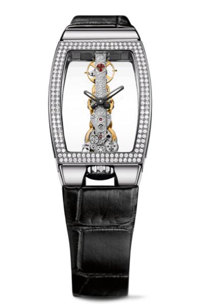 Corum GOLDEN BRIDGE MISS WHITE GOLD Diamonds Replica watch B113/03846 - 113.222.69/0001 0000